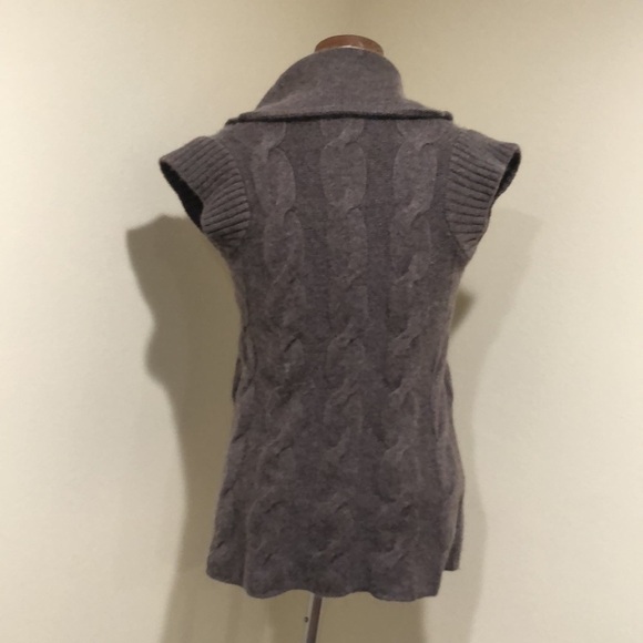 Central Park West Sweater Size Small Taupe Brown Wool Cashmere Angora - Picture 4 of 7